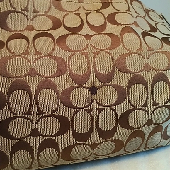 Coach F16879 Bleecker Floral Carly Khaki Gold purse - Picture 5 of 16